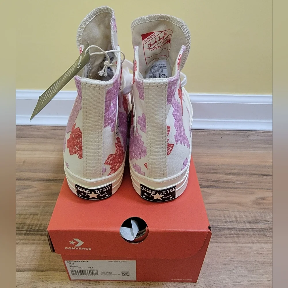 Converse Chuck 70 Egret/ Beyond Pink/ Soft Red size US 7.5 - Picture 5 of 11